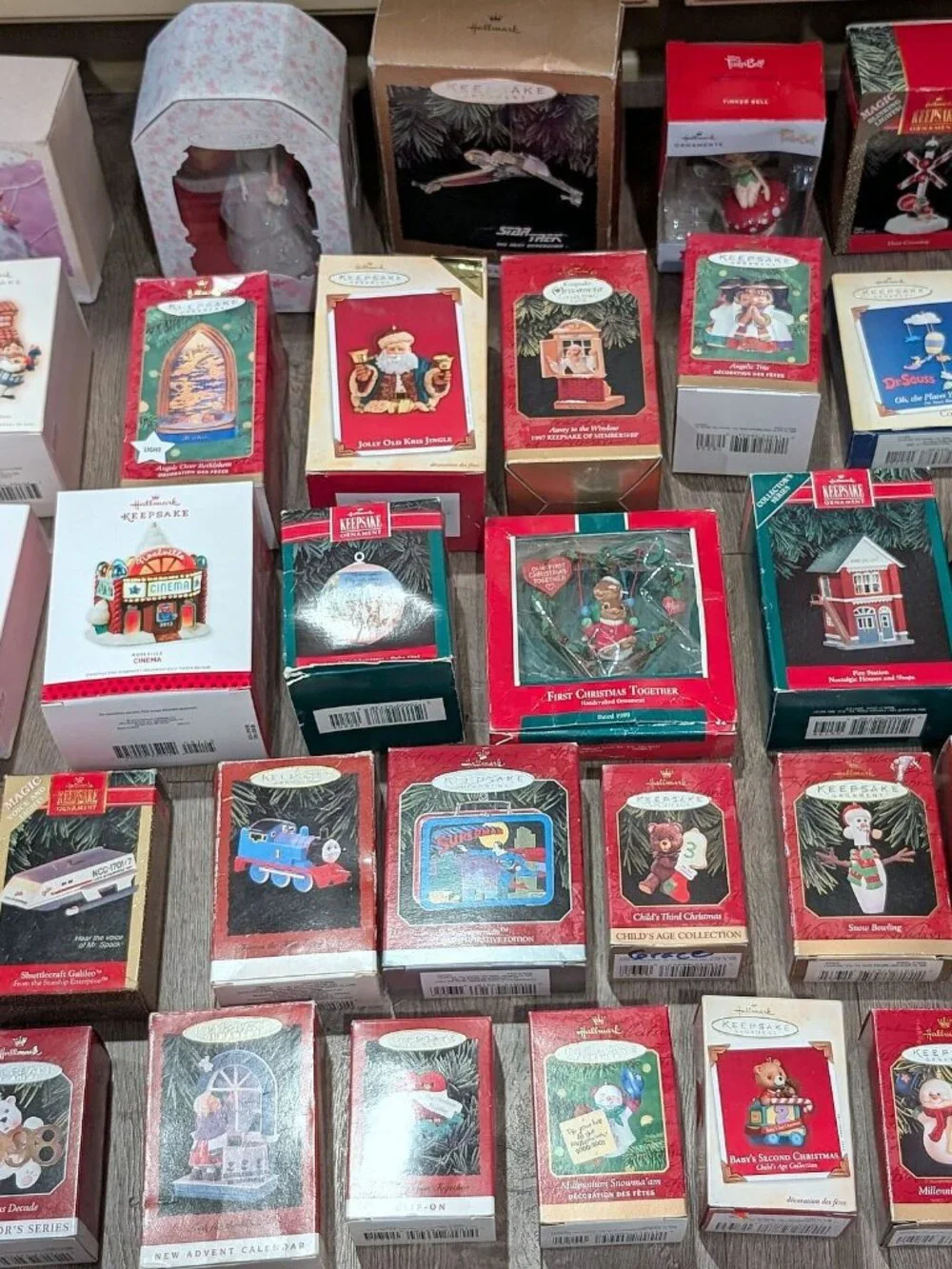 HUGE Lot of 52 Hallmark Keepsake Christmas Tree Ornaments